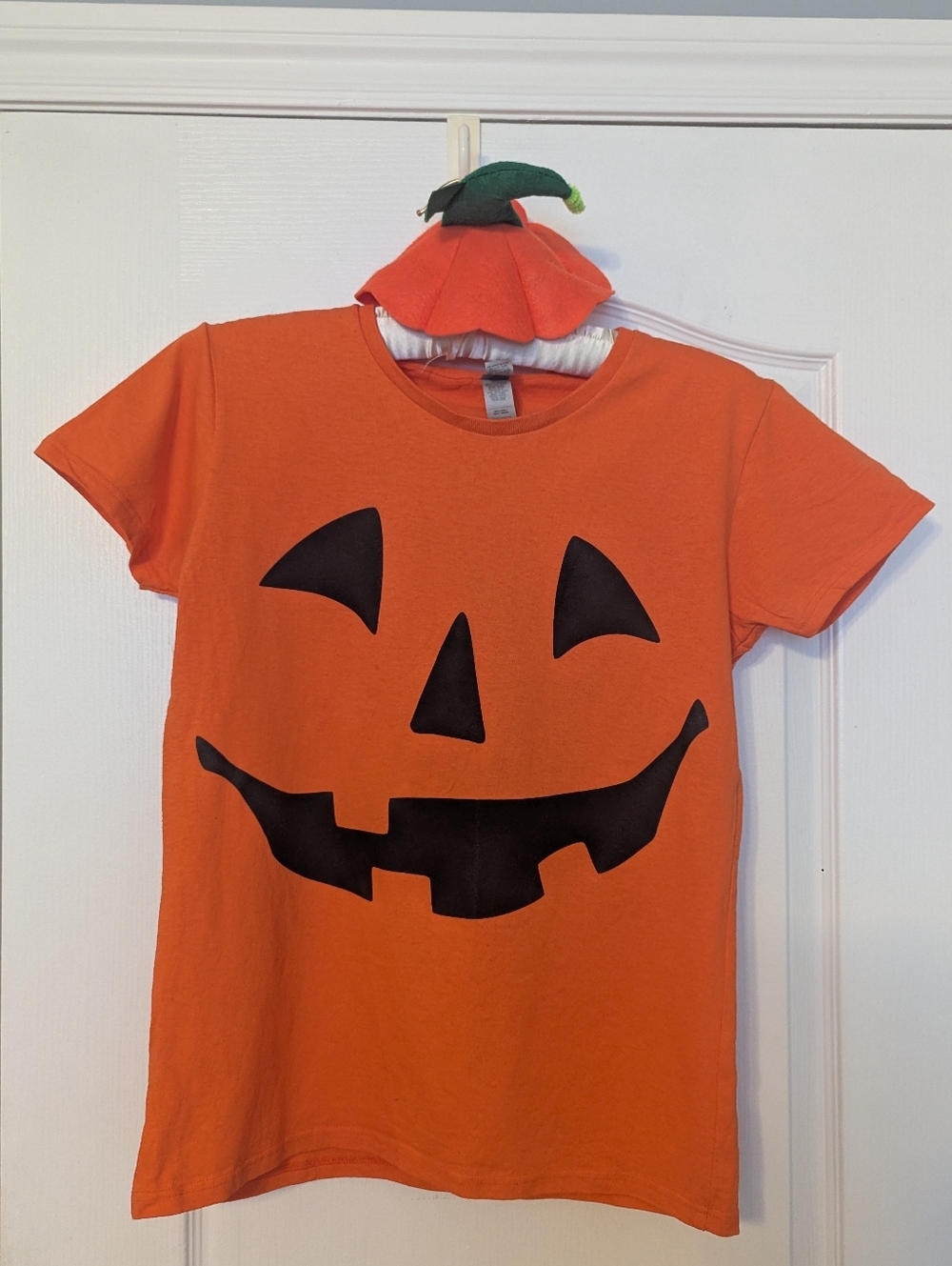 Women's Orange Pumpkin Jack-O'-Lantern Costume